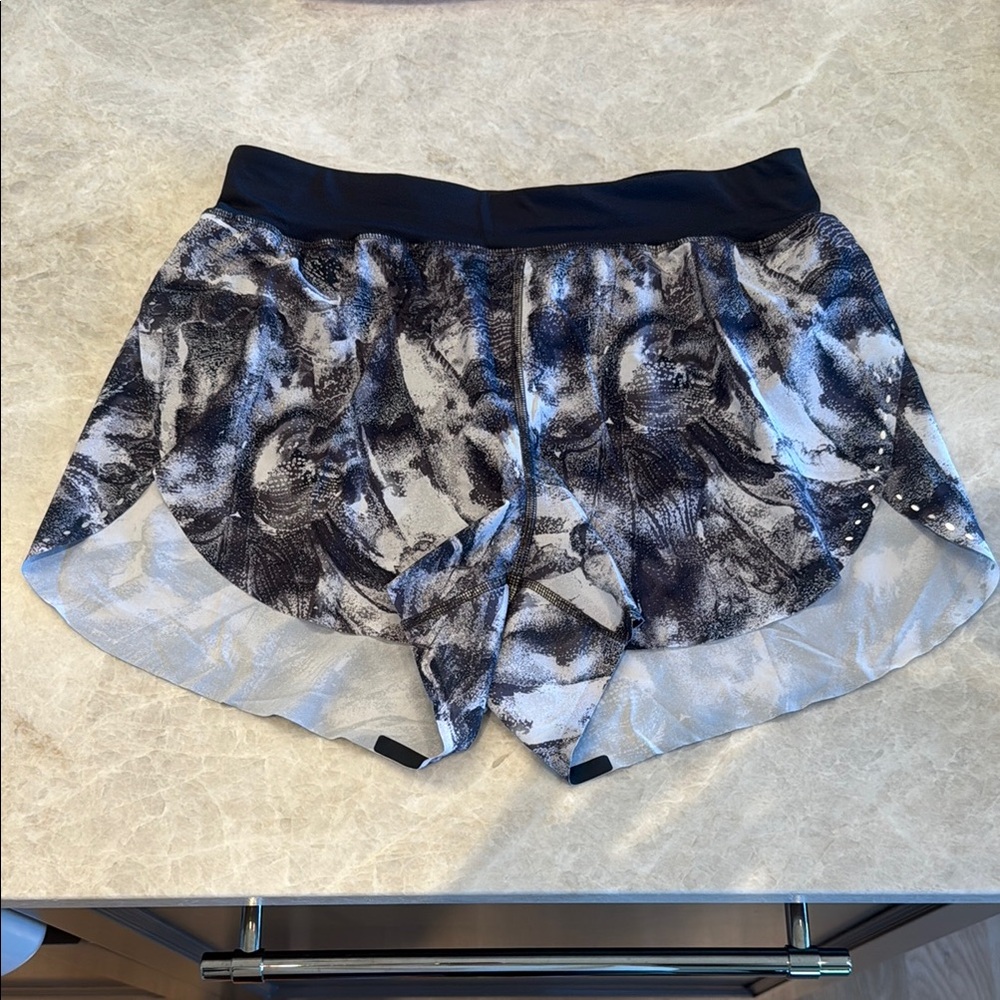 Lululemon Athletica Black and Gray Athletic Shorts